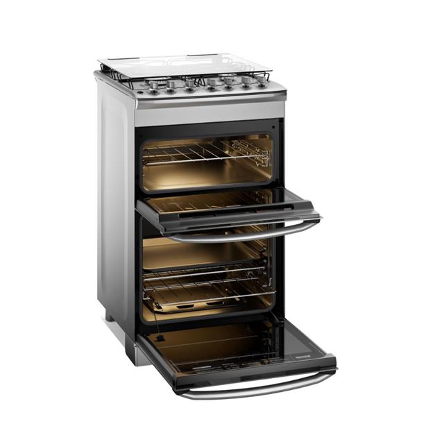 Cocina a Gas Electrolux Doble Horno Eléctrico/Gas 56 cm Inox (F4EDM) - Imagen 4