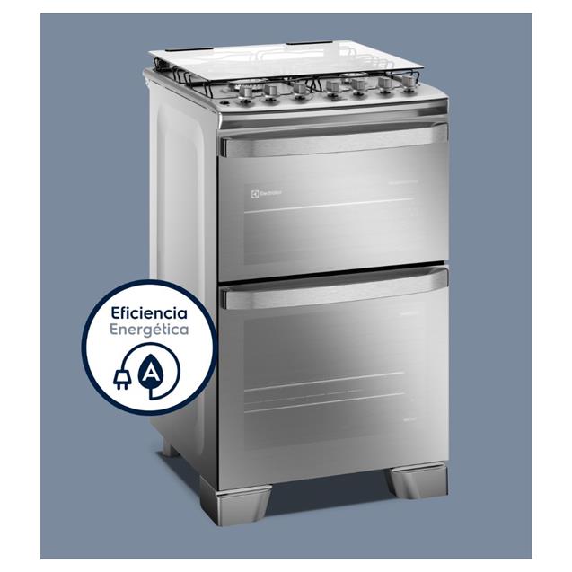 Cocina a Gas Electrolux Doble Horno Eléctrico/Gas 56 cm Inox (F4EDM) - Imagen 9