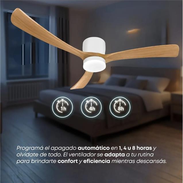 Ventilador De Techo Abon Garden Línea Zentra (AGZ 48 200 BL OS) - Imagen 3