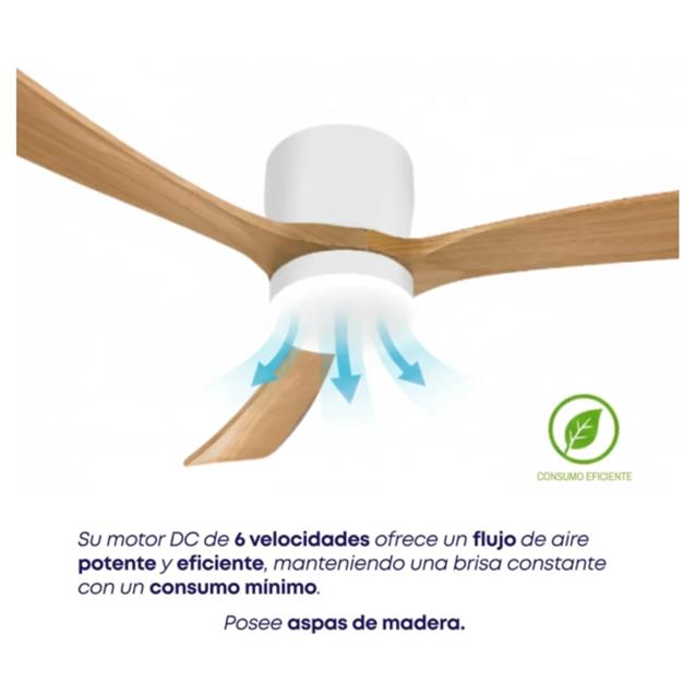 Ventilador De Techo Abon Garden Línea Zentra (AGZ 48 200 BL OS) - Imagen 8