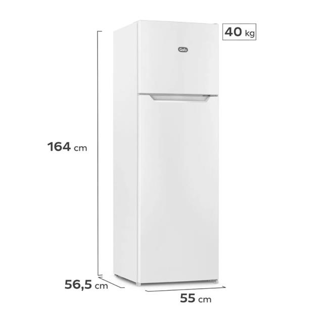 Heladera Gafa con Freezer No Frost Blanca 257 L (HGF252B) - Imagen 6